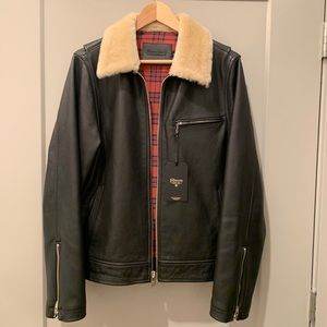 Freenote FJ-1 Black Leather Flight Jacket - M